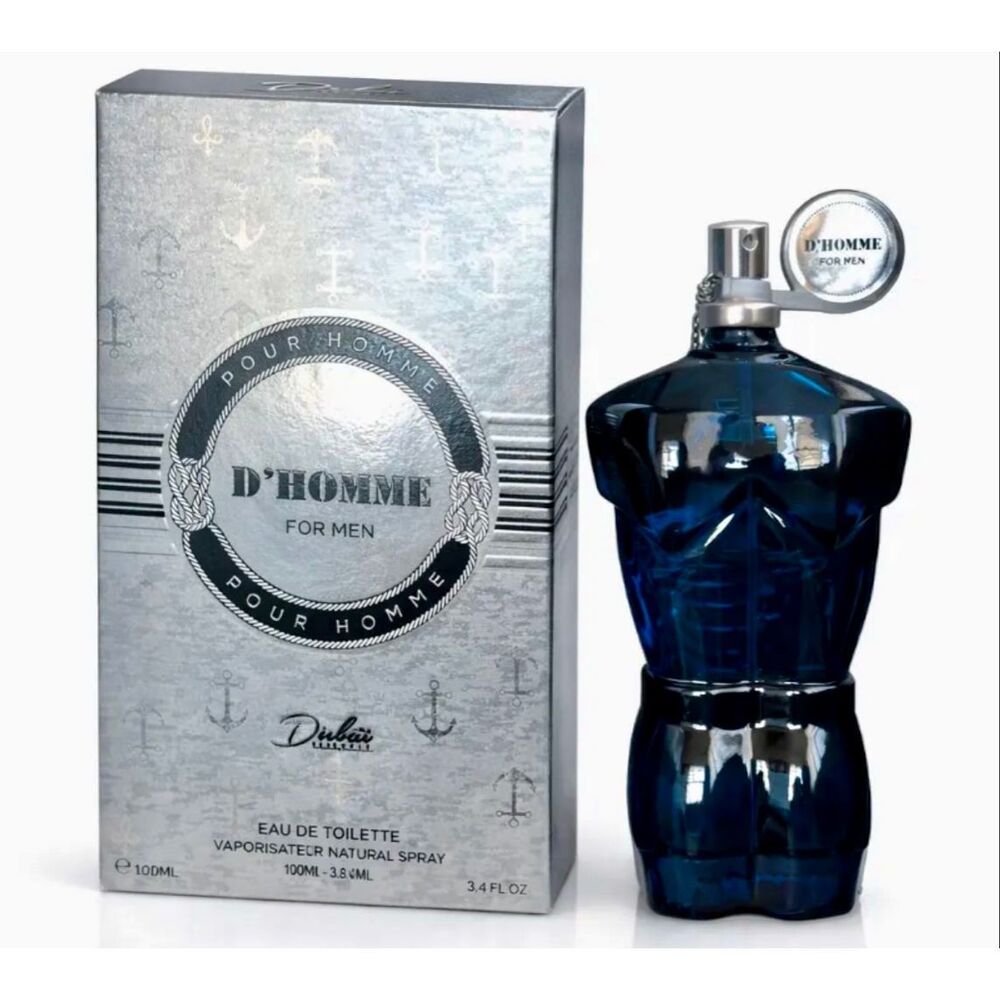DUBAI ESSENCES - D'Homme Pour Homme Eau de Toilette for Men, 100 mL (3.4 fl oz)